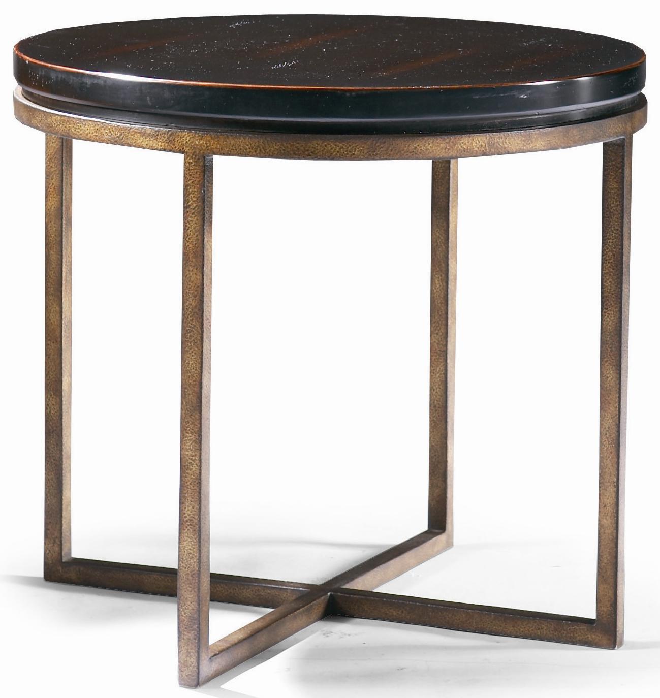 CTH Sherrill Occasional Metro Classics Contemporary Round Lamp Table